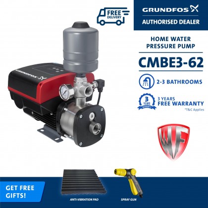 Grundfos CMBE3-62 Home Water Pressure Booster Pump