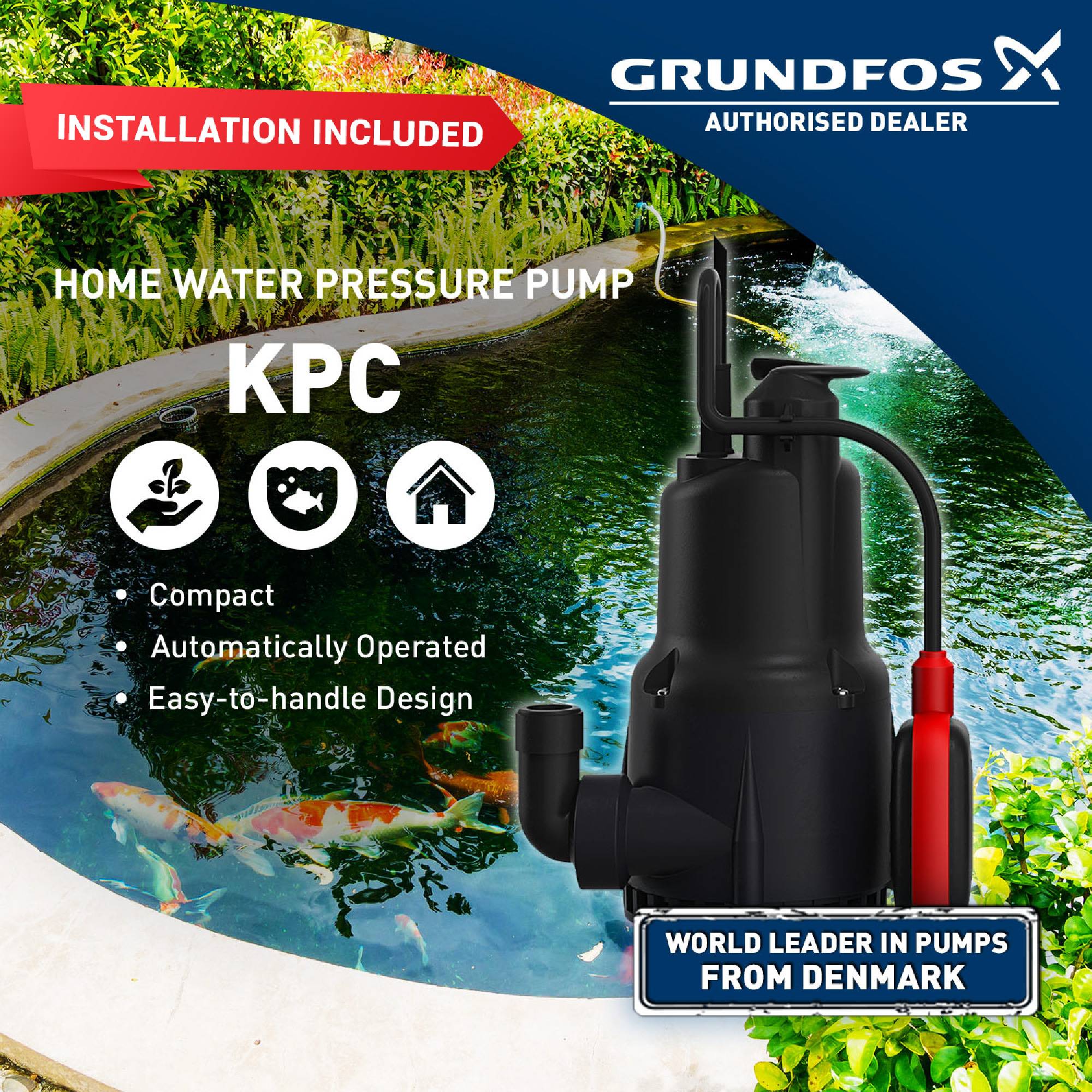 [With Installation] Grundfos KPC 300 A Submersible Drainage Pumps?