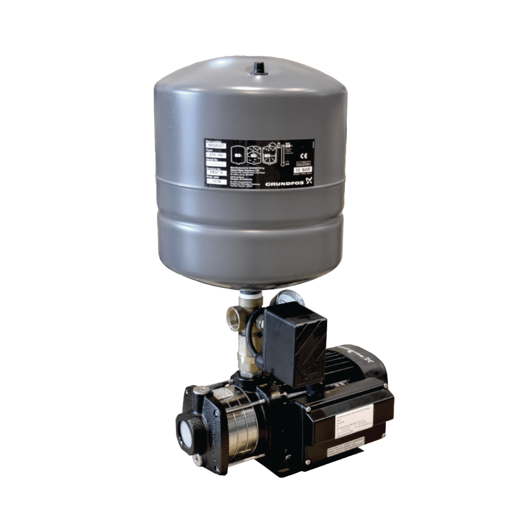 [With Installation] Grundfos CMB346 PT Home Water Pressure Booster Pump