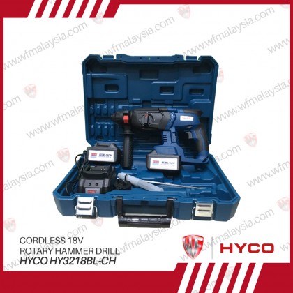 HYCO CORDLESS 18V ROTARY HAMMER DRILL HY3218BL-CH Li-ion Brushless (Six Months Warranty)