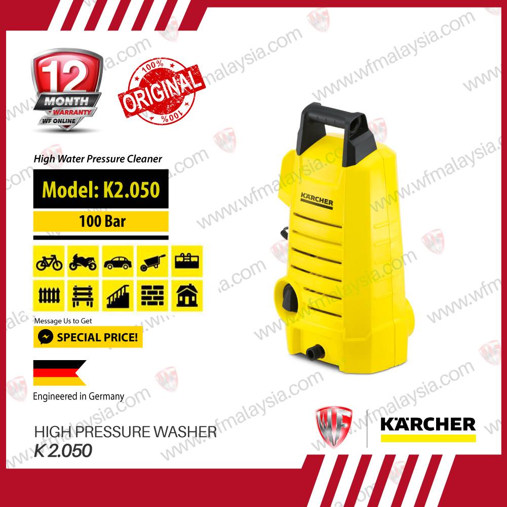 KARCHER K2.050 100BAR HIGH PRESSURE WASHER WATER JET (1YEARS WARRANTY)