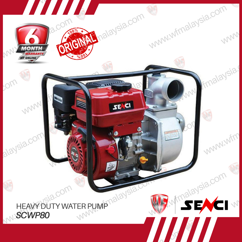 Senci SCWP80 7.5HP 3" (80mm) 4Stroke Petrol Engine Water Pump ( 6